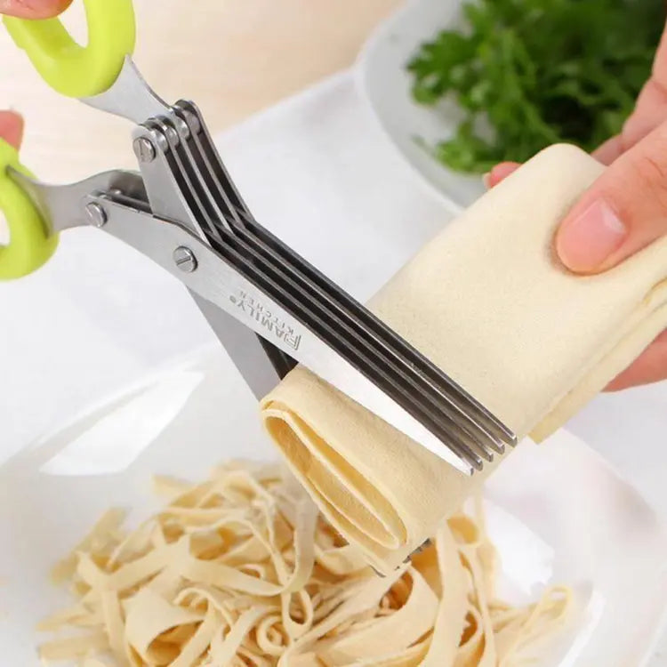 5-Blades Herb Scissor – Quick & Easy Kitchen Chopper