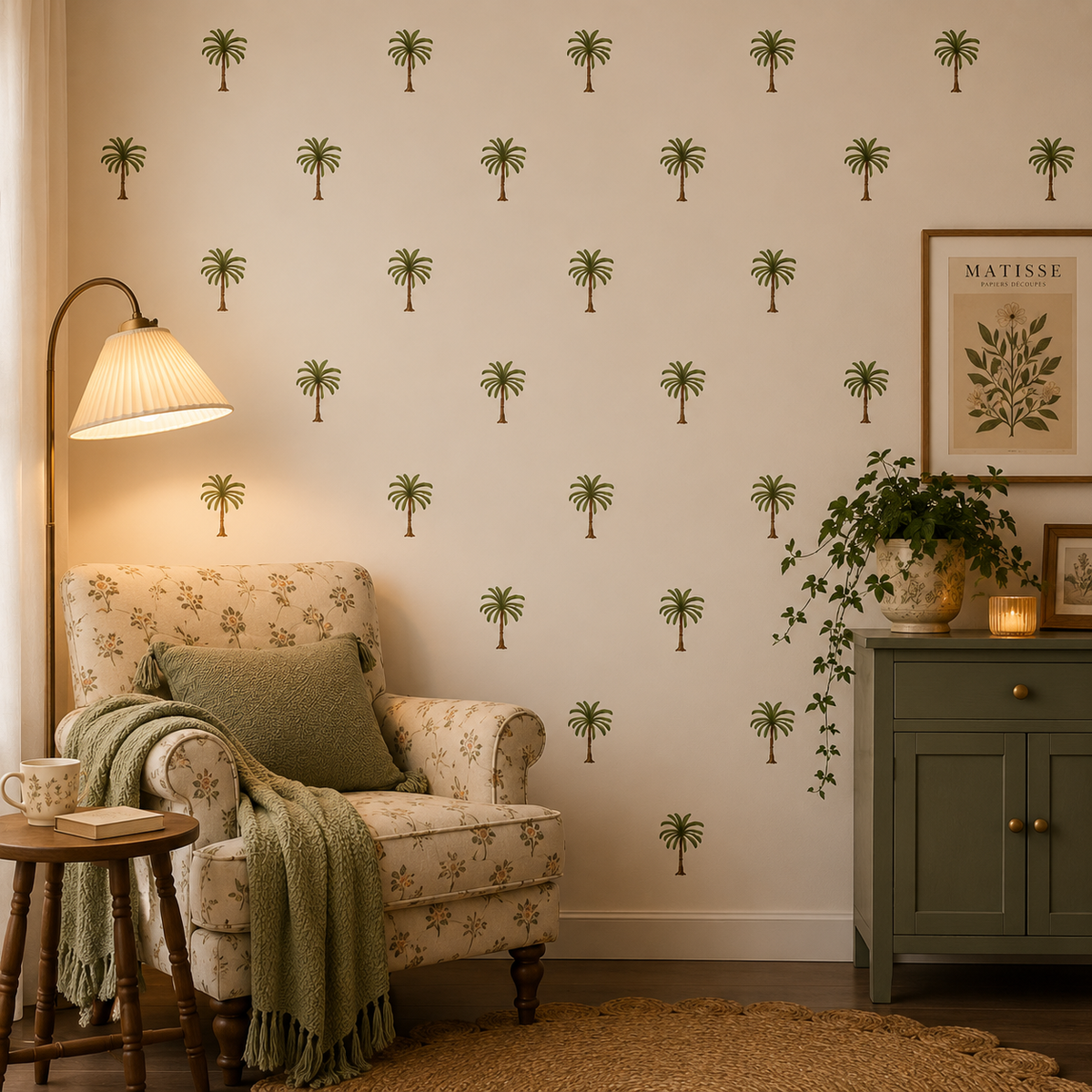 Aesthetic Palm Tree Wall Stickers 🌴✨