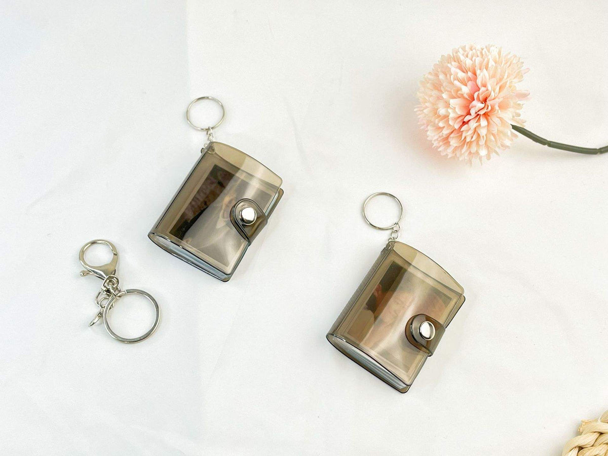 Black Photo Card Key Chain Holder