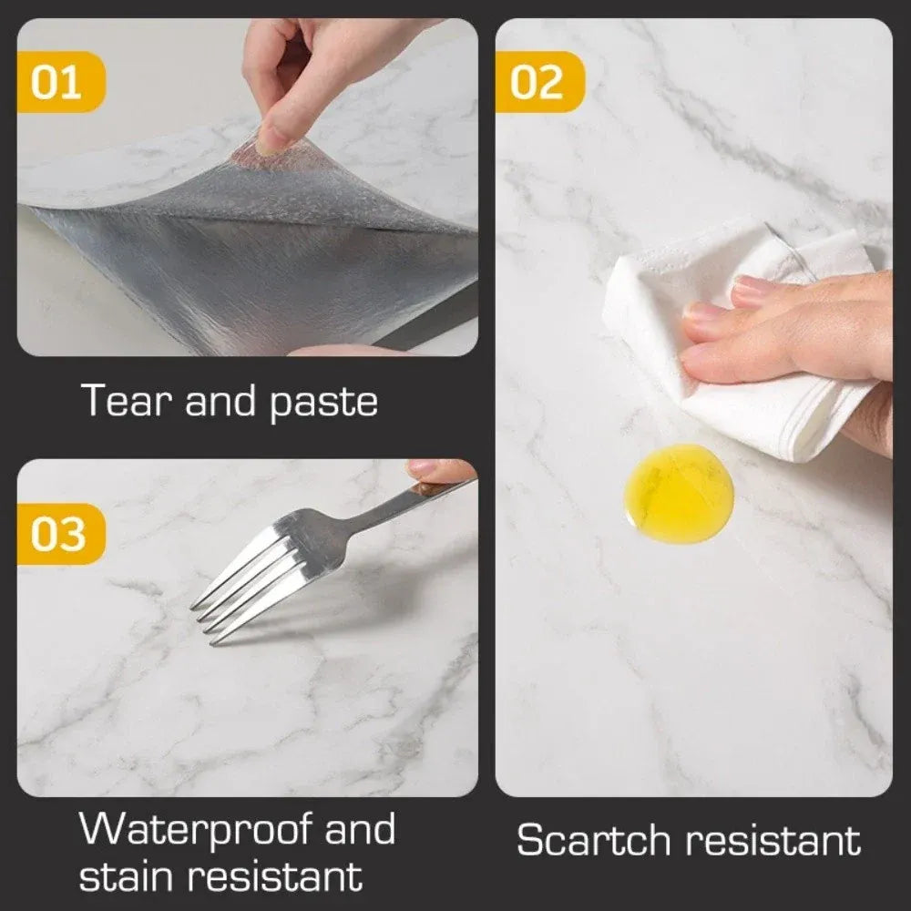 🏠 Self-Adhesive Marble Wall Panel – Waterproof & Scratch Resistant