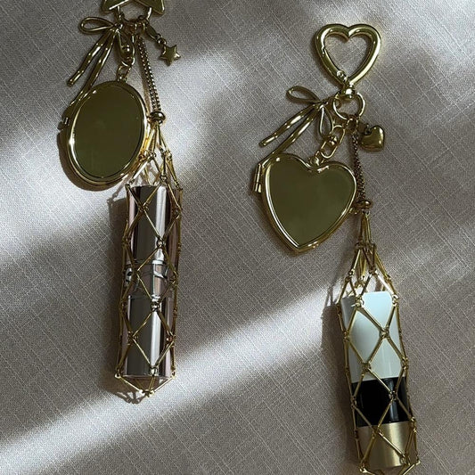 Elegant lipstick holder charms