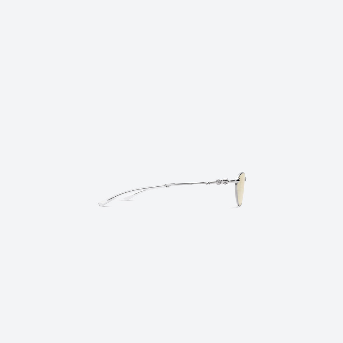 Crystal Cubit Foldable Round Glasses