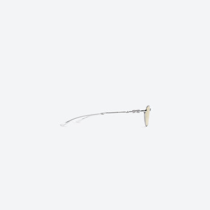 Crystal Cubit Foldable Round Glasses
