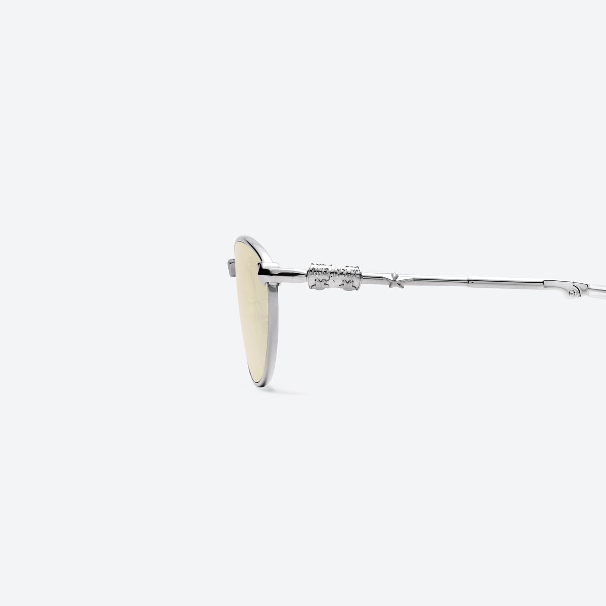 Crystal Cubit Foldable Round Glasses