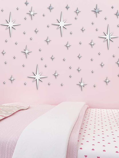 Dreamy Star Mirror Wall Decor – Aesthetic Girl Room Vibes ✨💖
