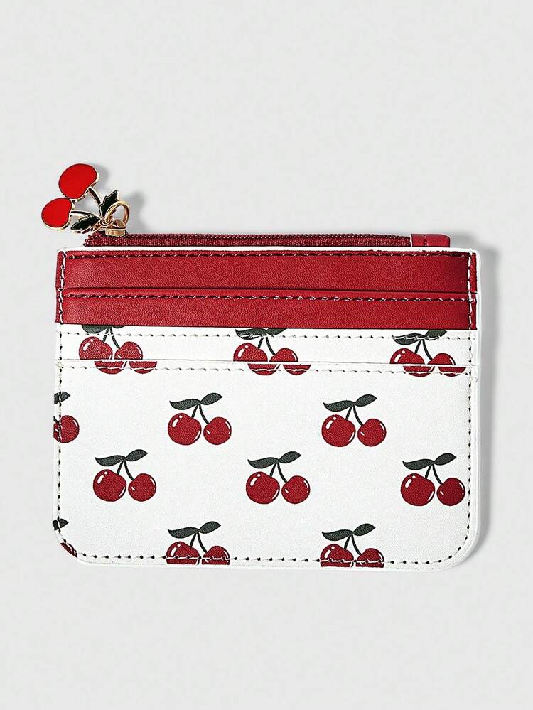 Kawaii Cherry Short Wallet / Card Holder
