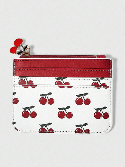 Kawaii Cherry Short Wallet / Card Holder