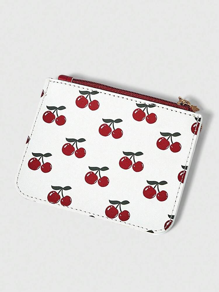 Kawaii Cherry Short Wallet / Card Holder