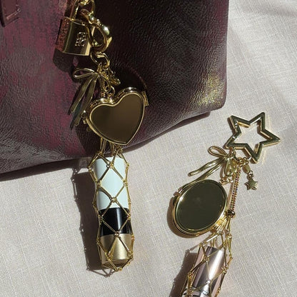Elegant lipstick holder charms
