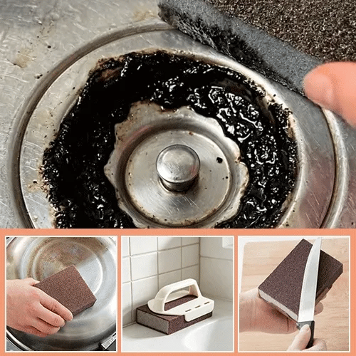 🧽 Heavy Duty Magic Scrub Handle – Kitchen Cleaning Power Tool