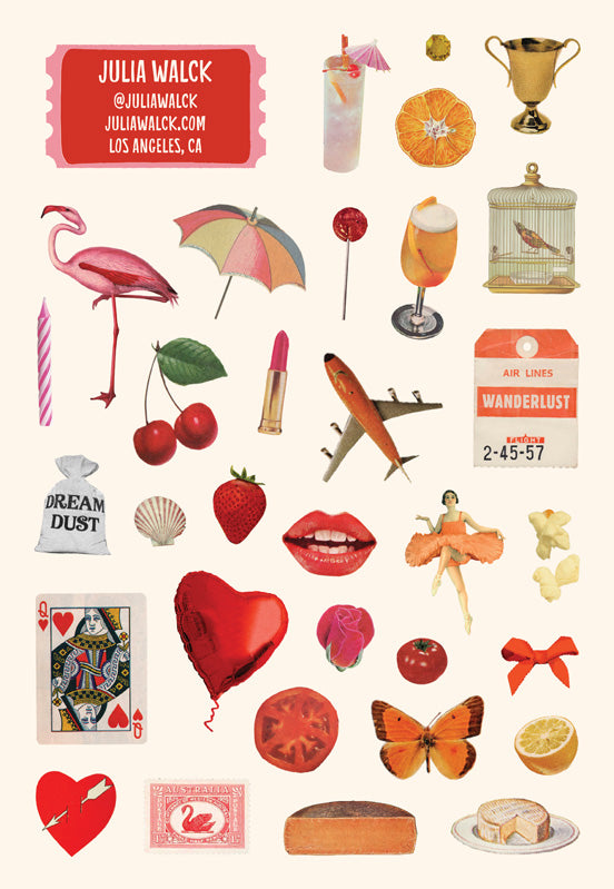 Rosé Mansion Wine Sticker Book