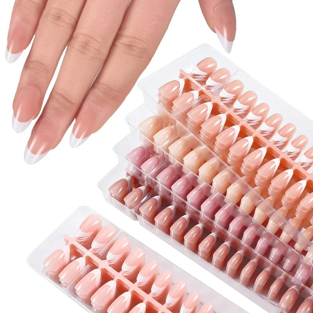 Elegant French Glow Nail Set