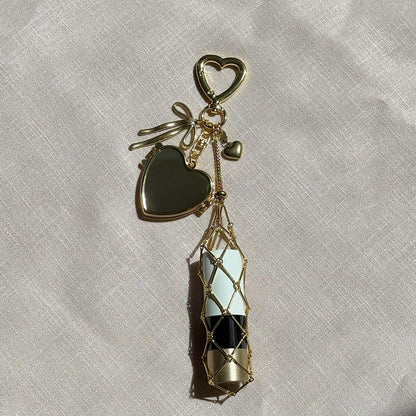 Elegant lipstick holder charms