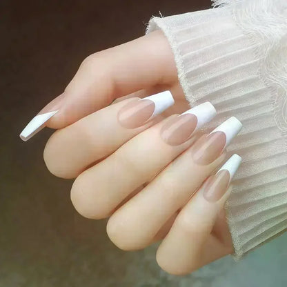 Elegant French Glow Nail Set