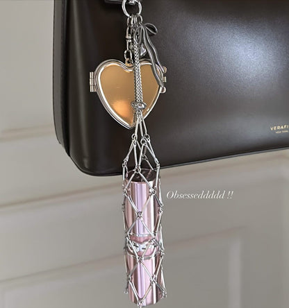 Elegant lipstick holder charms