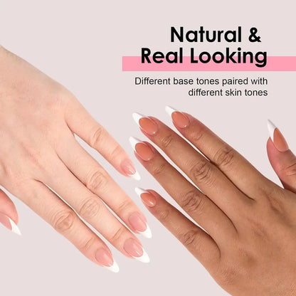 Elegant French Glow Nail Set