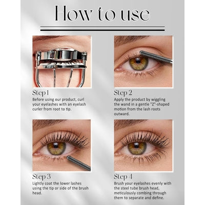 Multi Use Steel Tube Eyelash Lengthening & Curling Mascara