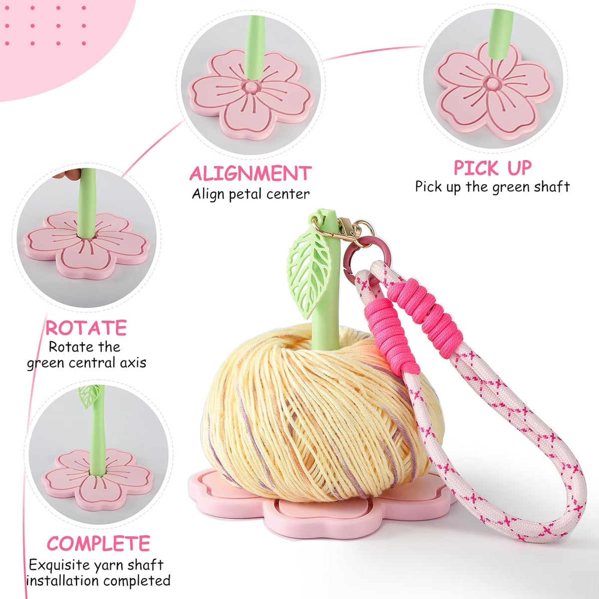 Portable Wrist Yarn Holder