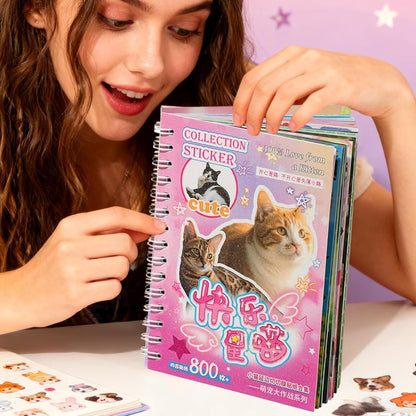 Cute Pet Sticker Book, With Adorable Pet Designs