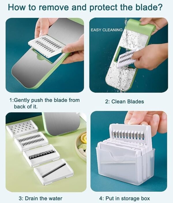 5 in 1 Vegetable slicer Stainless Steel Chopper