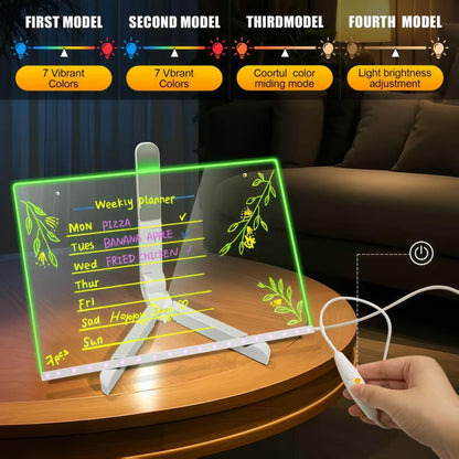 LED Glow Drawing Board for Kids