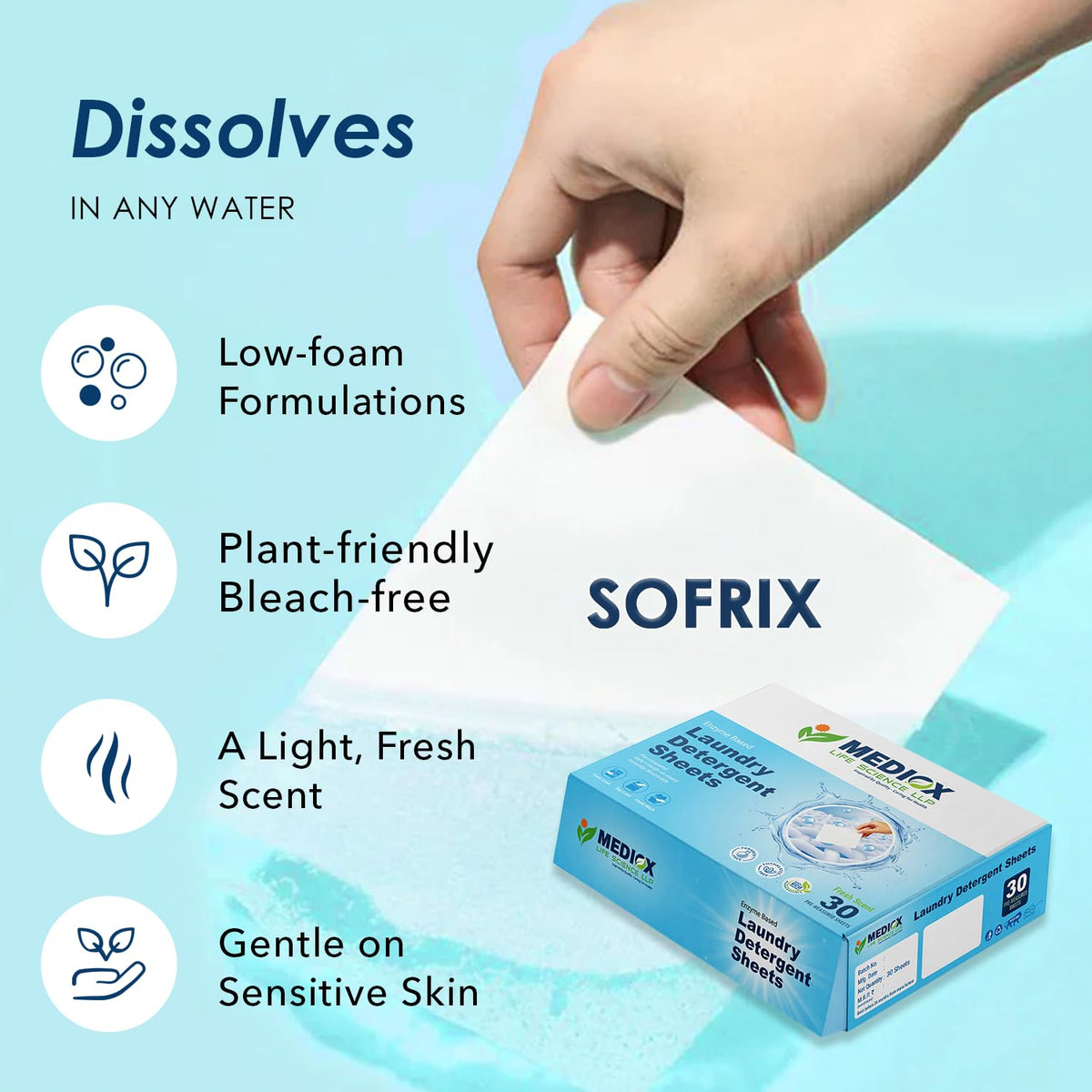 Mediox Aquasheet Laundry Detergent Sheets