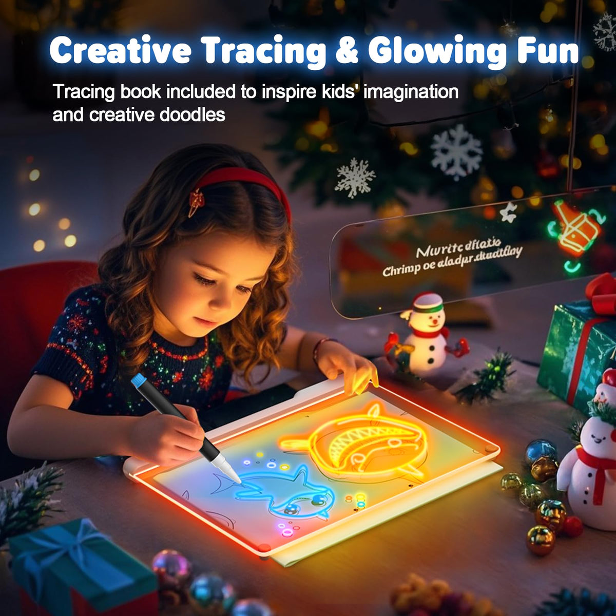 LED Glow Drawing Board for Kids