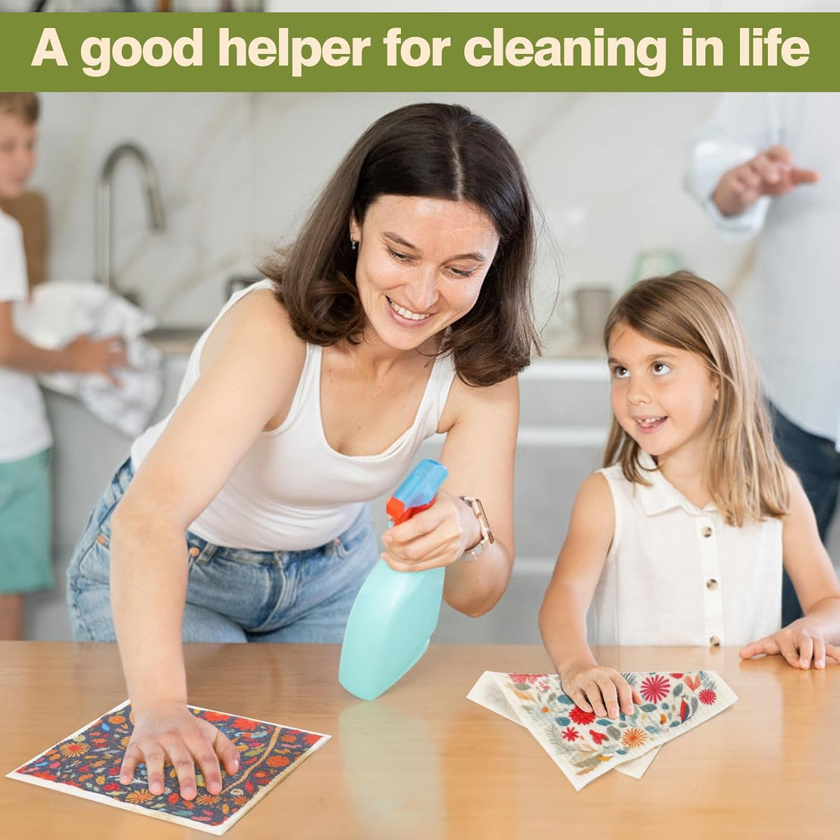 Swedish Dishcloths for Kitchen Reusable Kitchen Towels