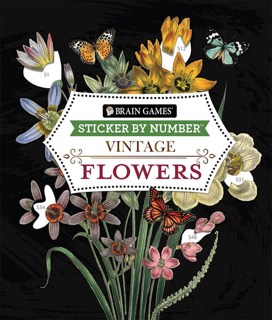 Brain Games Vintage Flowers Stickers