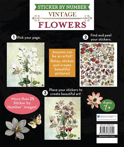 Brain Games Vintage Flowers Stickers