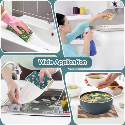 Swedish Dishcloths for Kitchen Reusable Kitchen Towels