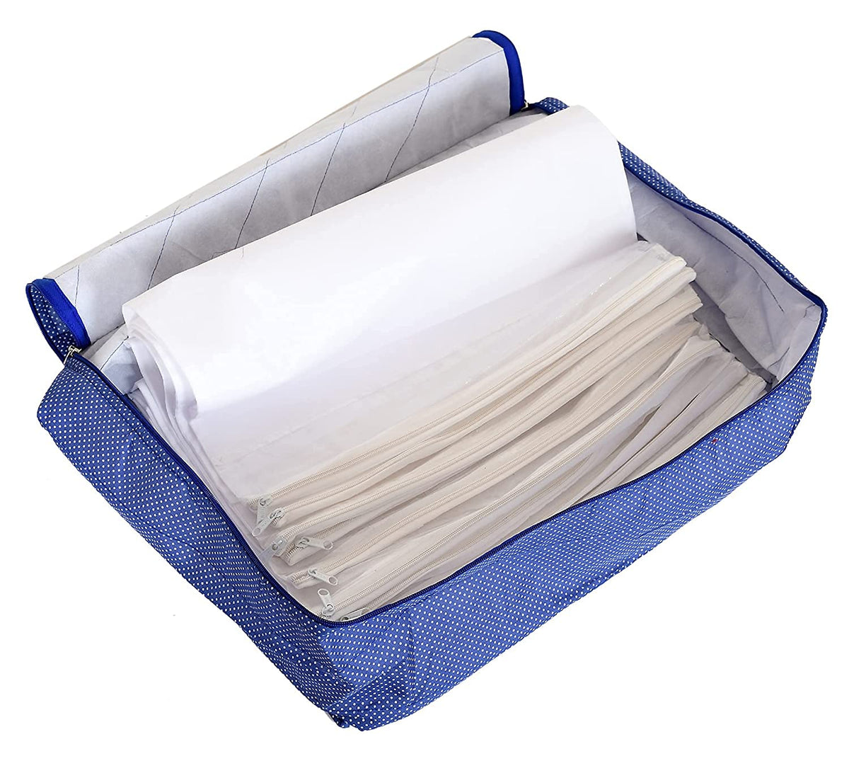 12 Flap Foldable Saree Cover for Clothes Storage Bag