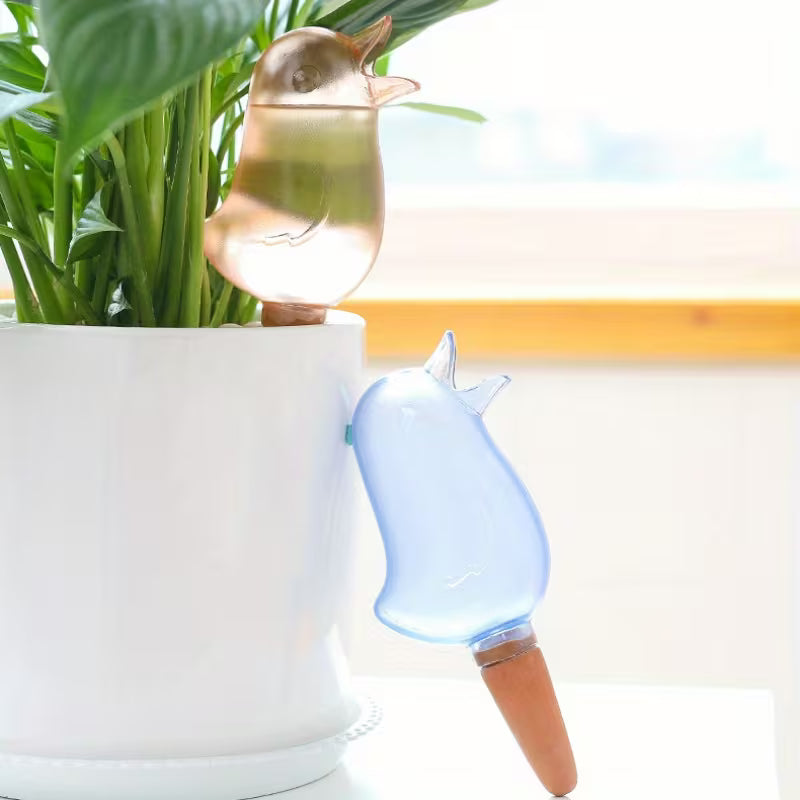 Self Watering Spikes,Clear Bird Shape