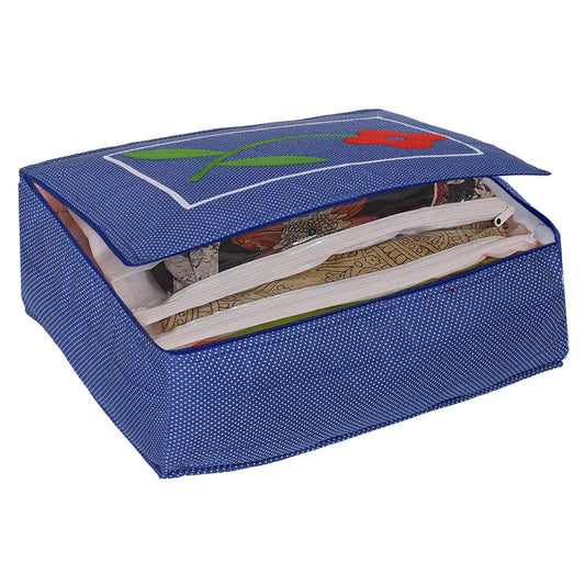 12 Flap Foldable Saree Cover for Clothes Storage Bag