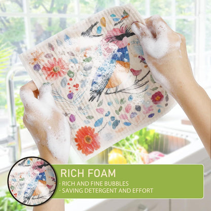 Swedish Dishcloths for Kitchen Reusable Kitchen Towels