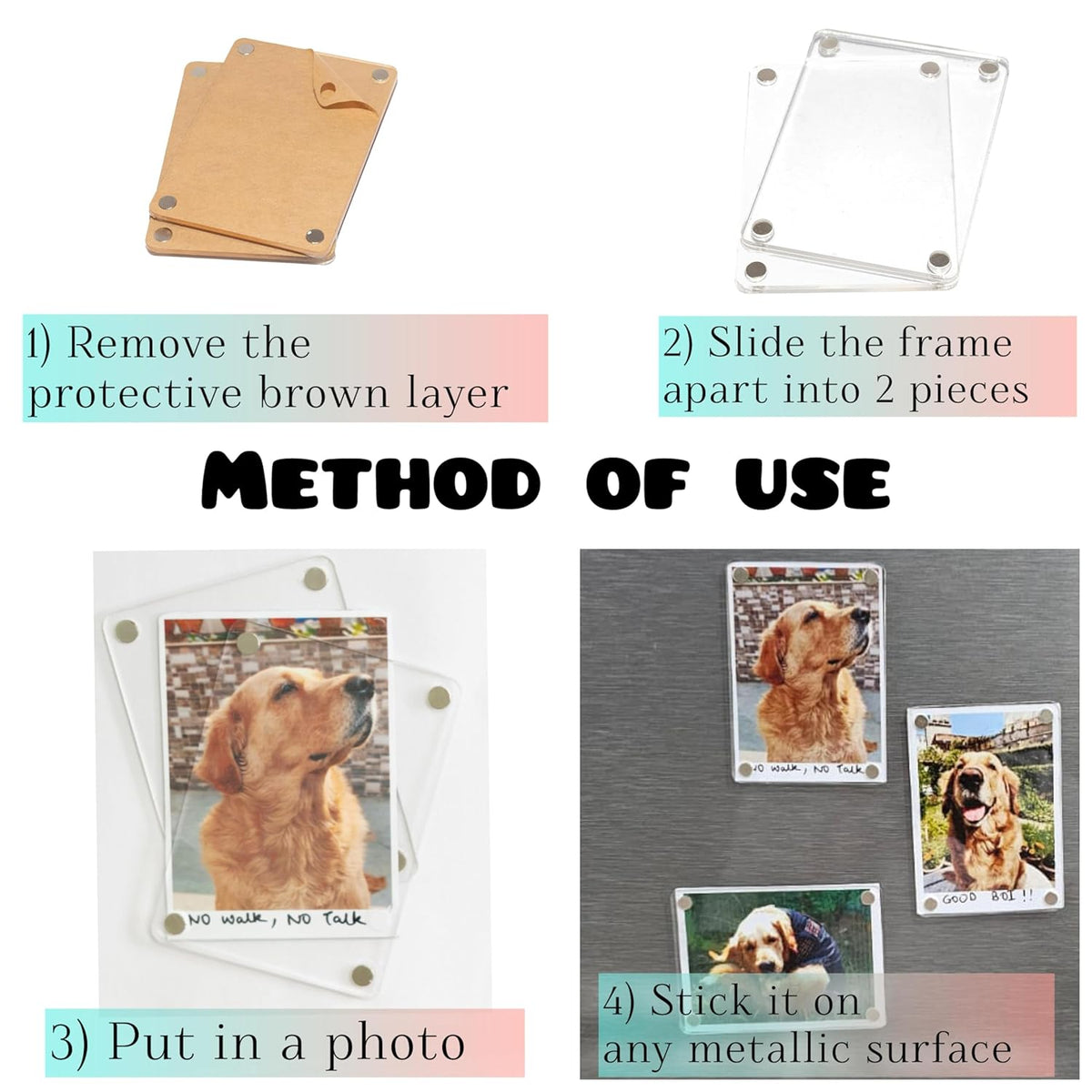 Photo Printed Acrylic Fridge Magnet – (2.5x4 inch)