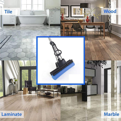 Multi-Purpose 2 In 1 Folding Squeeze Sponge Wiper Mop