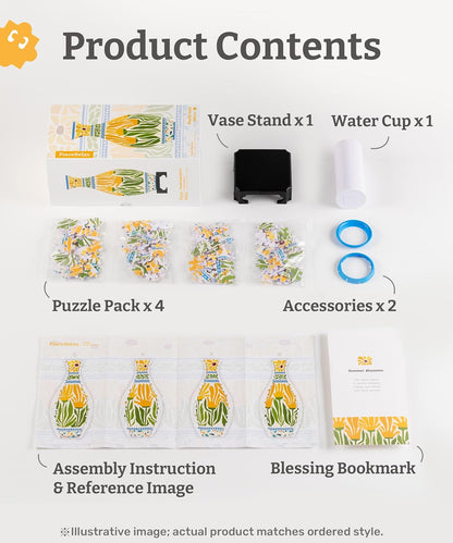 3D Puzzle Flower Vase