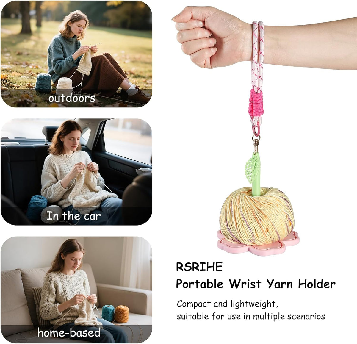 Portable Wrist Yarn Holder
