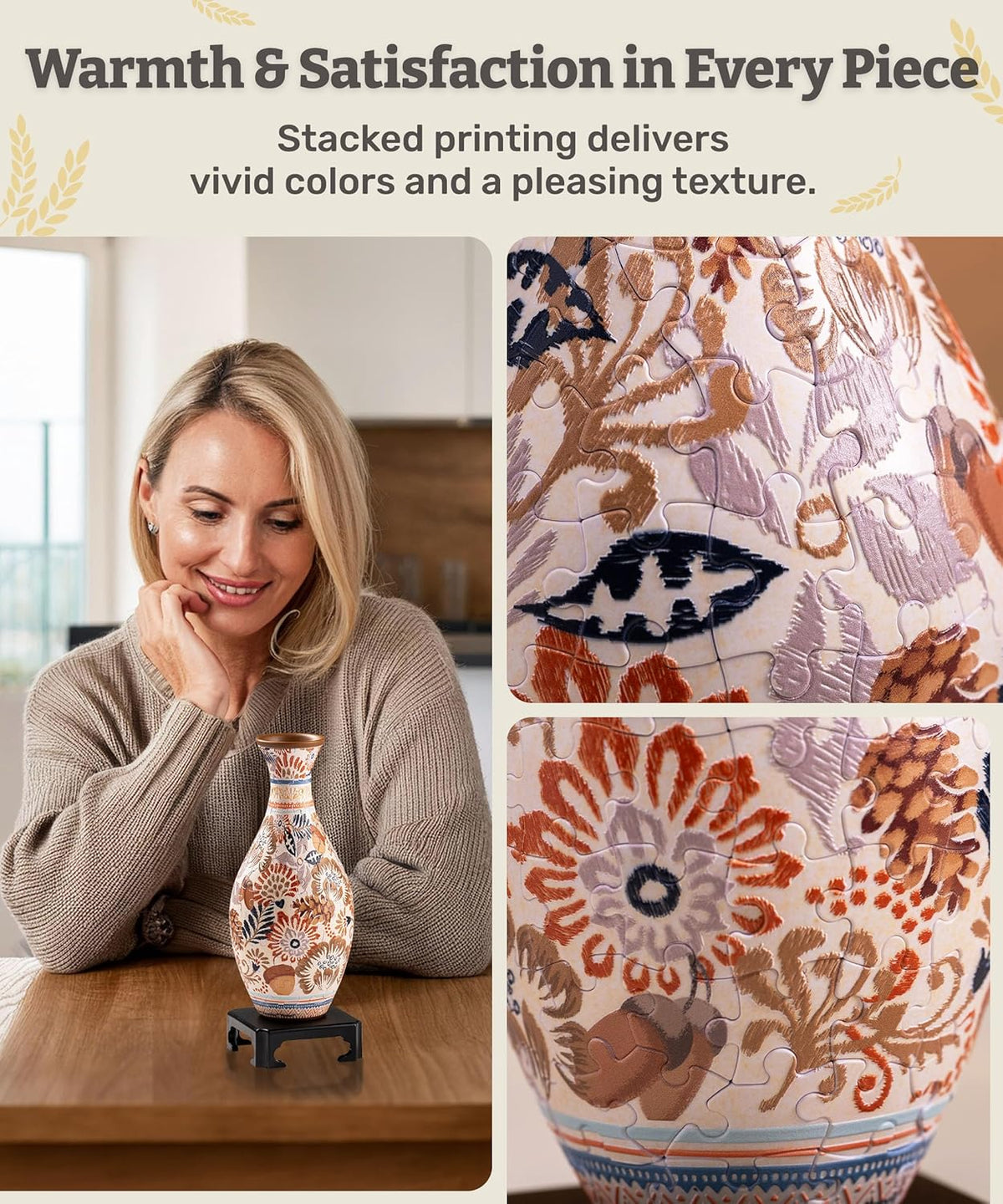3D Puzzle Flower Vase