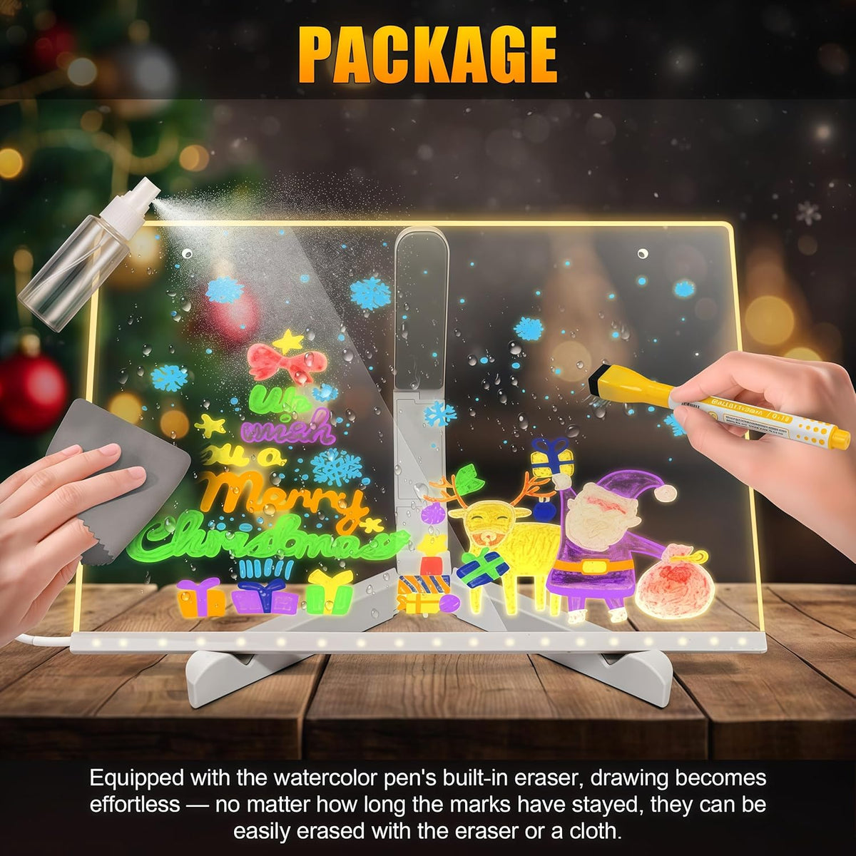 LED Glow Drawing Board for Kids