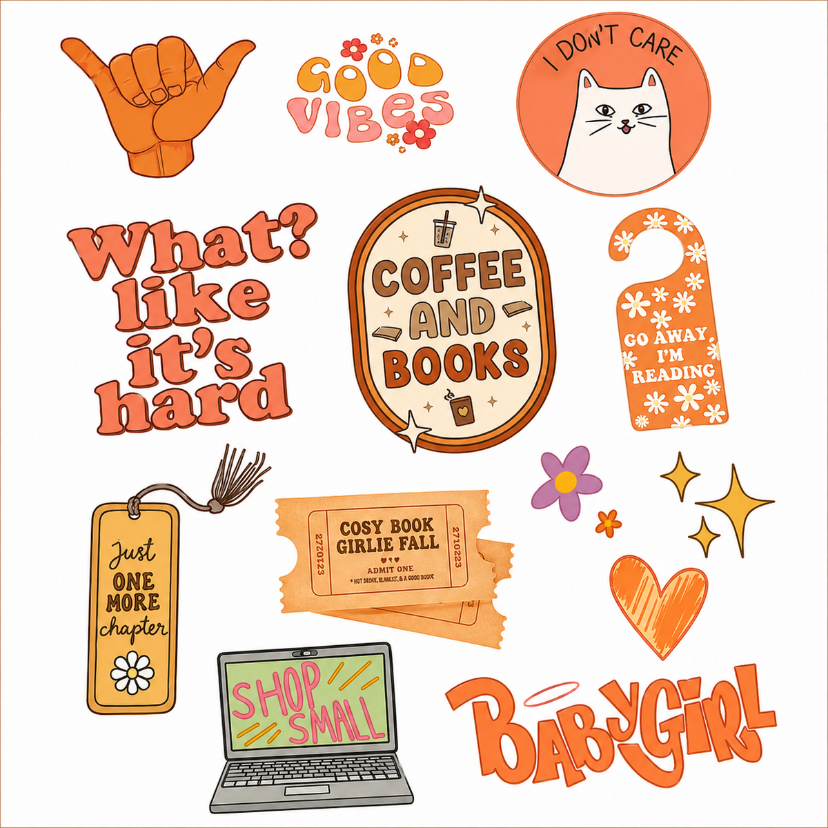Girl Vibes Sticker Book