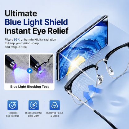Auto-Zoom Anti-Blue Light Intelligent Glasses