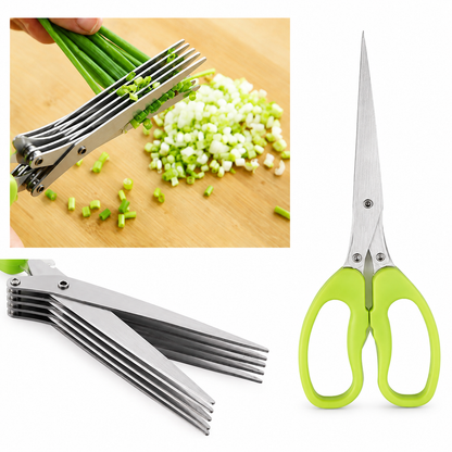 5-Blades Herb Scissor – Quick & Easy Kitchen Chopper
