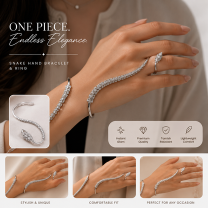Luxury Crystal Snake Bracelet – Elegant Sparkle For Every Occasion