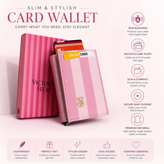 💖 Victoria’s Secret Mini Wallet – Cards & Cash Organizer 💖