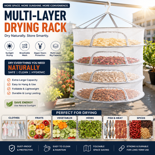 Multi-Layer Hanging Storage – Foldable Lightweight & Easy to Hang Anywhere