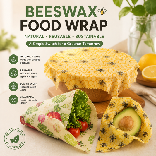 ♻️ Reusable Natural Food Storage Wrap – Freshness Without Waste