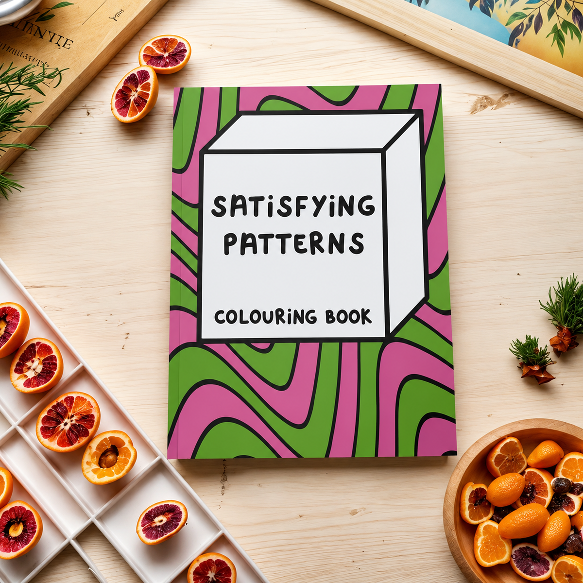 Satisfying Patterns Colouring Book for Adults and Kids