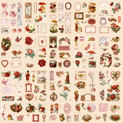 Vintage Deco Sticker Book